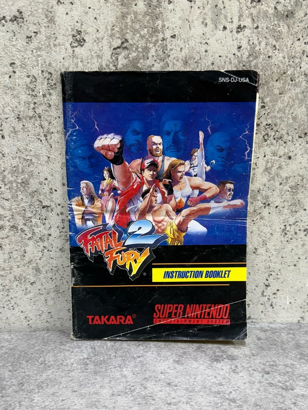 Vintage Fatal Fury 2 SNES Nintendo Original Game Manual